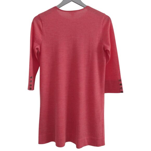 J. Jill merino wool sweater XS tunic coral pink Lightweight New - Picture 6 of 6